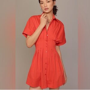 Anthropologie x Exquise The Tobie Mini Shirt Dress
